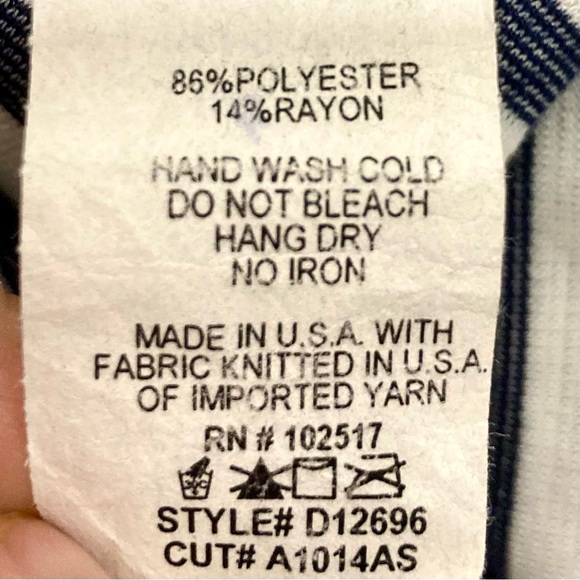 Striped Navy Blue and White Dress Medium - Picture 11 of 11